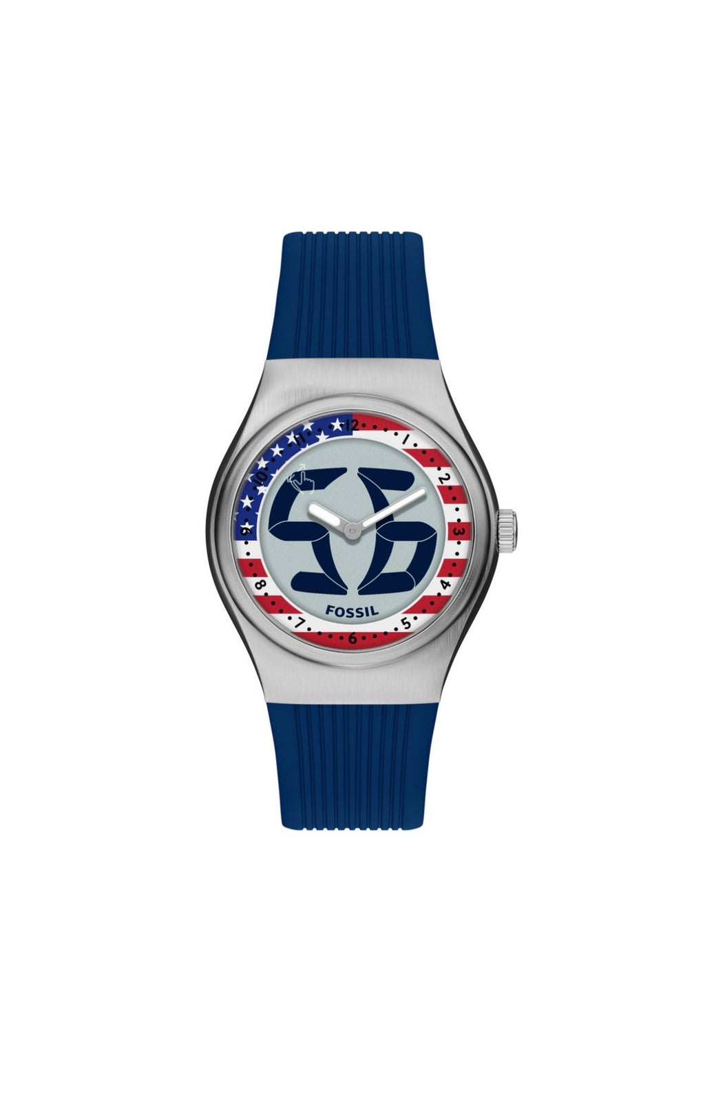 FOSSIL Quartz Watch World Flags Big Tic USA - LE1235