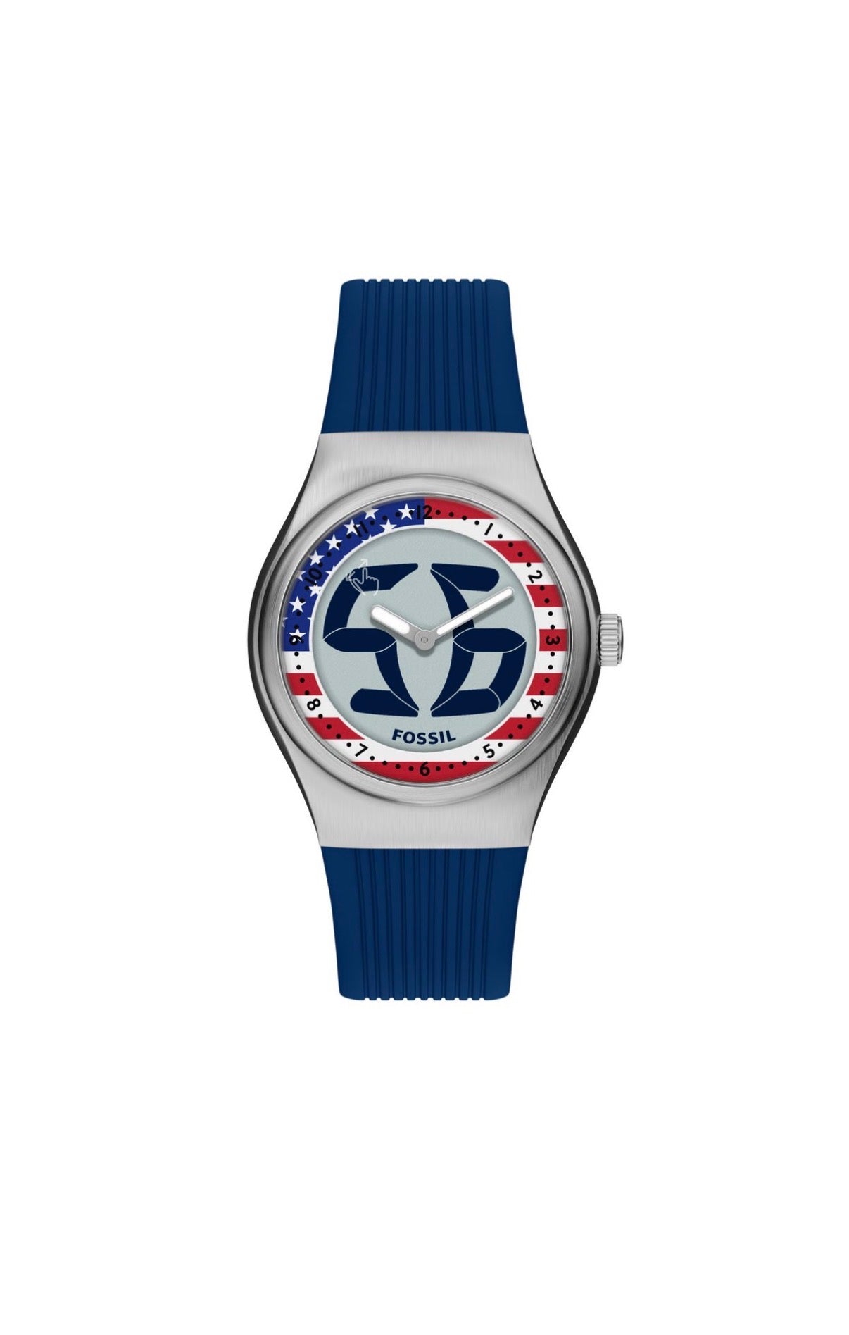 FOSSIL Quartz Watch World Flags Big Tic USA - LE1235